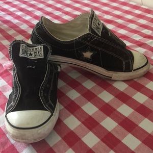 Converse One Star black shoes